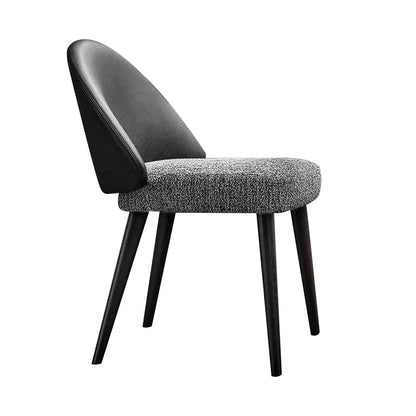 Eigentijdse keuken parsons stoel black metalen benen eetkamerstoel