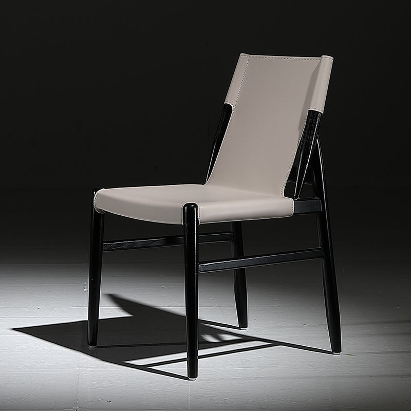 Eigentijdse keuken eetzijde stoel stoel armloze faux lederen eetkamerstoel