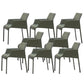 Kitchen Faux Leather Dining Chair Dining Room Upholstered Arm Chair Green 8 Piece Set Clearhalo 'Dining Chairs' 'Dining Tables & Seating' 'dining_chair' 'furn' 'furn_dining_chair' 'Furniture' 'Kitchen & Dining Furniture' 6796149