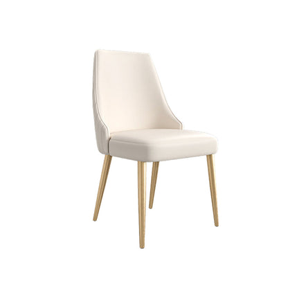 Glam Side Chair Dining Room Gold Legs Dining Armless Parsons Chair 1 Piece Clearhalo 'Dining Chairs' 'Dining Tables & Seating' 'dining_chair' 'furn' 'furn_dining_chair' 'Furniture' 'Kitchen & Dining Furniture' 6796172