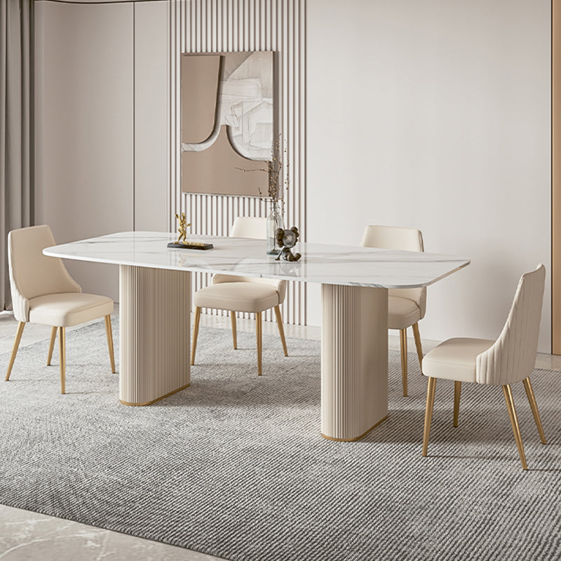 Glam Side Chair Dining Room Gold Legs Dining Armless Parsons Chair Clearhalo 'Dining Chairs' 'Dining Tables & Seating' 'dining_chair' 'furn' 'furn_dining_chair' 'Furniture' 'Kitchen & Dining Furniture' 6796176