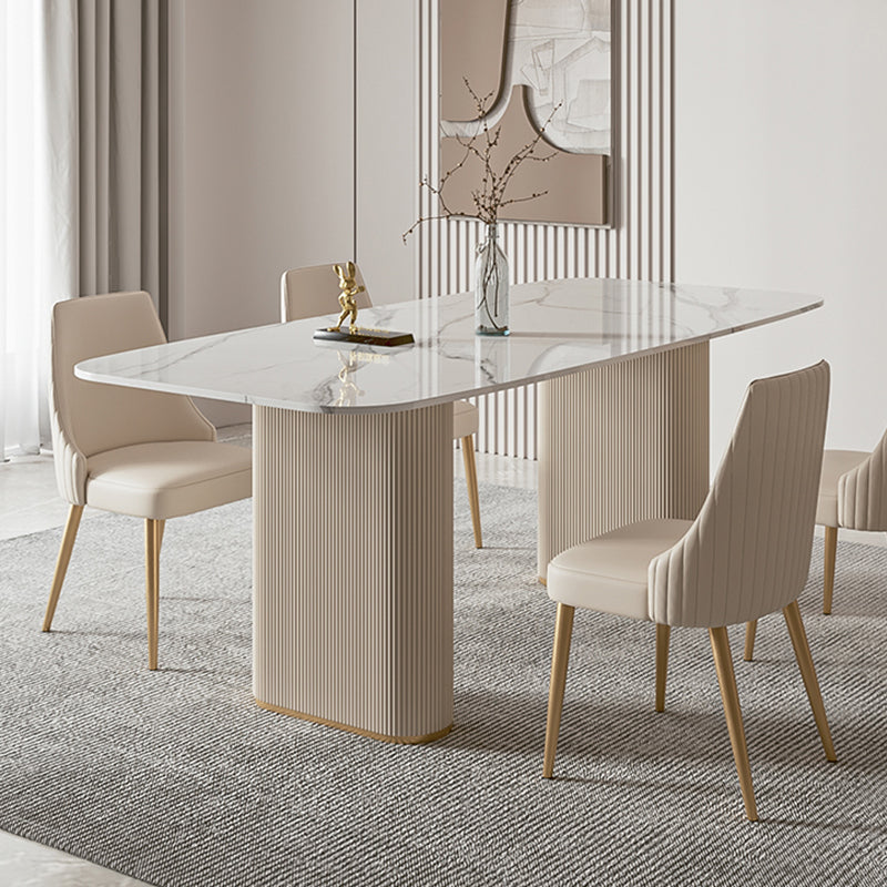 Glam Side Chair Dining Room Gold Legs Dining Armless Parsons Chair Clearhalo 'Dining Chairs' 'Dining Tables & Seating' 'dining_chair' 'furn' 'furn_dining_chair' 'Furniture' 'Kitchen & Dining Furniture' 6796178