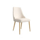 Glam Side Chair Dining Room Gold Legs Dining Armless Parsons Chair Clearhalo 'Dining Chairs' 'Dining Tables & Seating' 'dining_chair' 'furn' 'furn_dining_chair' 'Furniture' 'Kitchen & Dining Furniture' 6796180
