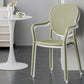 Contemporary Plastic Dining Arm Chair King Louis Back Side Chair Clearhalo 'Dining Chairs' 'Dining Tables & Seating' 'dining_chair' 'furn' 'furn_dining_chair' 'Furniture' 'Kitchen & Dining Furniture' 6796289