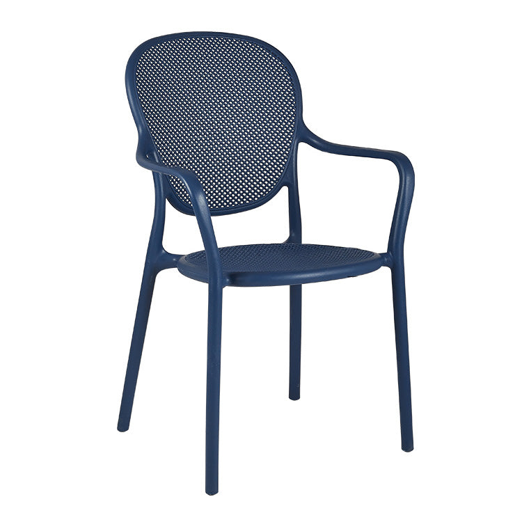 Contemporary Plastic Dining Arm Chair King Louis Back Side Chair Clearhalo 'Dining Chairs' 'Dining Tables & Seating' 'dining_chair' 'furn' 'furn_dining_chair' 'Furniture' 'Kitchen & Dining Furniture' 6796294