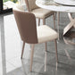 Dining Room Upholstered Armless Chair Home Metal Legs Dining Chair Clearhalo 'Dining Chairs' 'Dining Tables & Seating' 'dining_chair' 'furn' 'furn_dining_chair' 'Furniture' 'Kitchen & Dining Furniture' 6796329