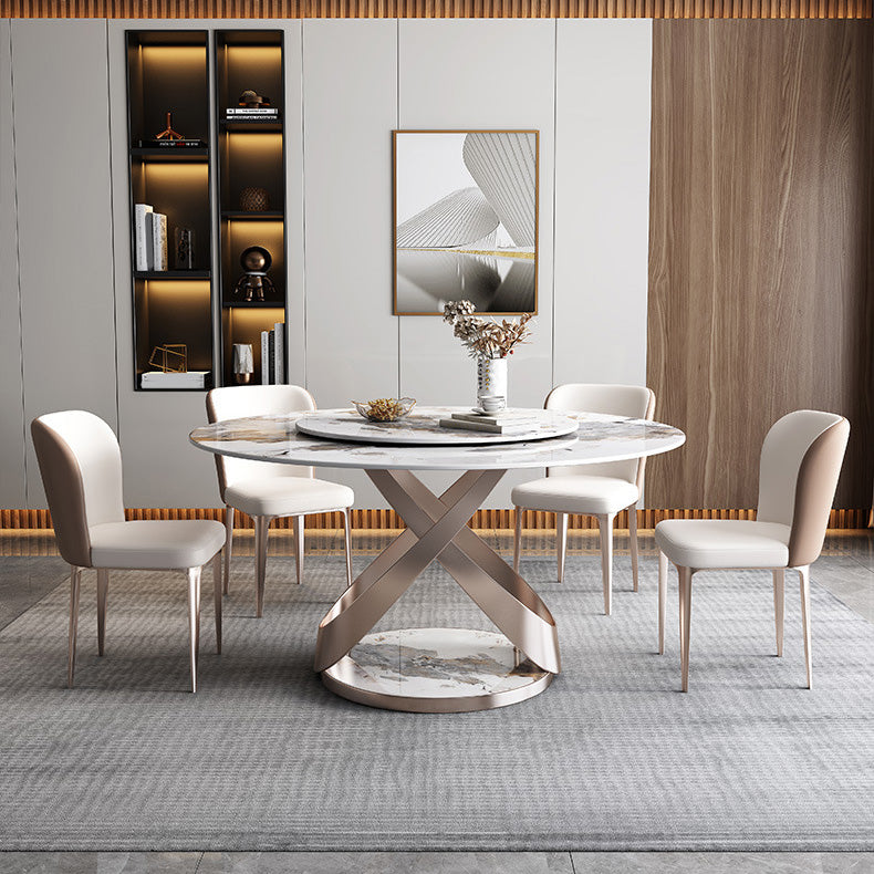 Dining Room Upholstered Armless Chair Home Metal Legs Dining Chair Clearhalo 'Dining Chairs' 'Dining Tables & Seating' 'dining_chair' 'furn' 'furn_dining_chair' 'Furniture' 'Kitchen & Dining Furniture' 6796336