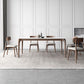 Mid-Century Dinette Table Rectangle Stone Dining Table in White 70.9"L x 35.4"W x 29.5"H Without Chairs Clearhalo 'Dining Tables & Seating' 'Dining Tables' 'dining_table' 'furn' 'furn_dining_table' 'Furniture' 'Kitchen & Dining Furniture' 6796342
