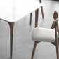 Mid-Century Dinette Table Rectangle Stone Dining Table in White Clearhalo 'Dining Tables & Seating' 'Dining Tables' 'dining_table' 'furn' 'furn_dining_table' 'Furniture' 'Kitchen & Dining Furniture' 6796347