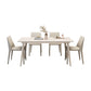Mesa de comedor blanca Mesa de comedor de piedra sinterizada para cocina