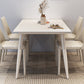Mesa de comedor blanca Mesa de comedor de piedra sinterizada para cocina