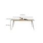 Mesa de comedor blanca Mesa de comedor de piedra sinterizada para cocina