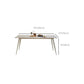 Industrial 4 Legs Dining Room Sintered Stone Dining Table for Kitchen Clearhalo 'Dining Tables & Seating' 'Dining Tables' 'dining_table' 'furn' 'furn_dining_table' 'Furniture' 'Kitchen & Dining Furniture' 6796405