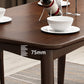 Rubberwood massief houten eettafel Moderne eettafel voor keuken