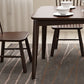 Rubberwood massief houten eettafel Moderne eettafel voor keuken