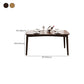 Rubberwood massief houten eettafel Moderne eettafel voor keuken