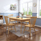 Rubberwood Dining Table Modern Rectangle Dining Table for Kitchen Natural 55.1"L x 31.5"W x 29.5"H Without Chairs Clearhalo 'Dining Tables & Seating' 'Dining Tables' 'dining_table' 'furn' 'furn_dining_table' 'Furniture' 'Kitchen & Dining Furniture' 6796471