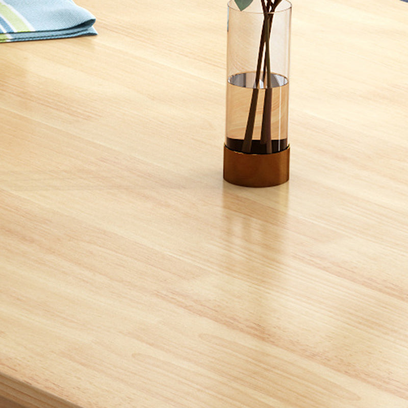 Rubberwood Dining Table Modern Rectangle Dining Table for Kitchen Clearhalo 'Dining Tables & Seating' 'Dining Tables' 'dining_table' 'furn' 'furn_dining_table' 'Furniture' 'Kitchen & Dining Furniture' 6796477