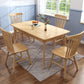 Rubberwood Dining Table Modern Rectangle Dining Table for Kitchen Clearhalo 'Dining Tables & Seating' 'Dining Tables' 'dining_table' 'furn' 'furn_dining_table' 'Furniture' 'Kitchen & Dining Furniture' 6796478