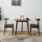 Table à manger ronde en bois massif d'hévéa, pour salle à manger