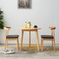 Table à manger ronde en bois massif d'hévéa, pour salle à manger