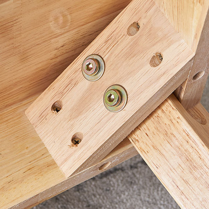 Table à manger ronde en bois massif d'hévéa, pour salle à manger