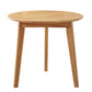 Table à manger ronde en bois massif d'hévéa, pour salle à manger