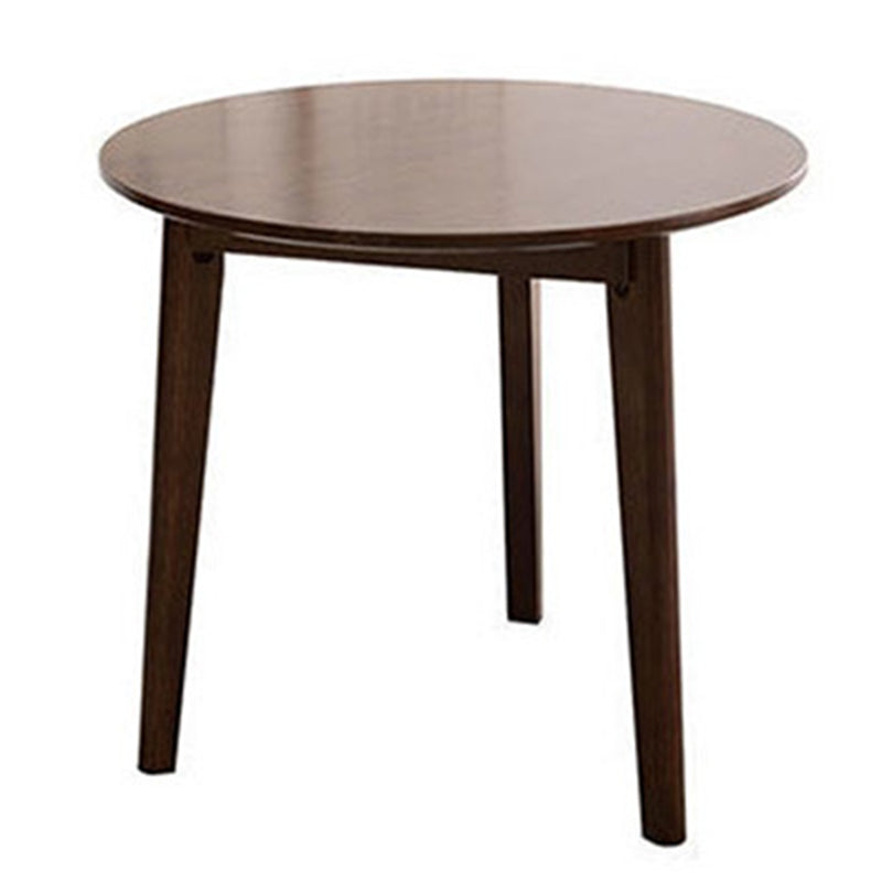 Table à manger ronde en bois massif d'hévéa, pour salle à manger