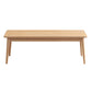 Table à manger rectangulaire en bois massif d'hévéa, pour la cuisine