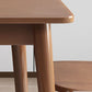 Table à manger rectangulaire en bois massif d'hévéa, pour la cuisine