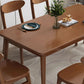 Table à manger rectangulaire en bois massif d'hévéa, pour la cuisine