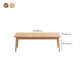 Table à manger rectangulaire en bois massif d'hévéa, pour la cuisine