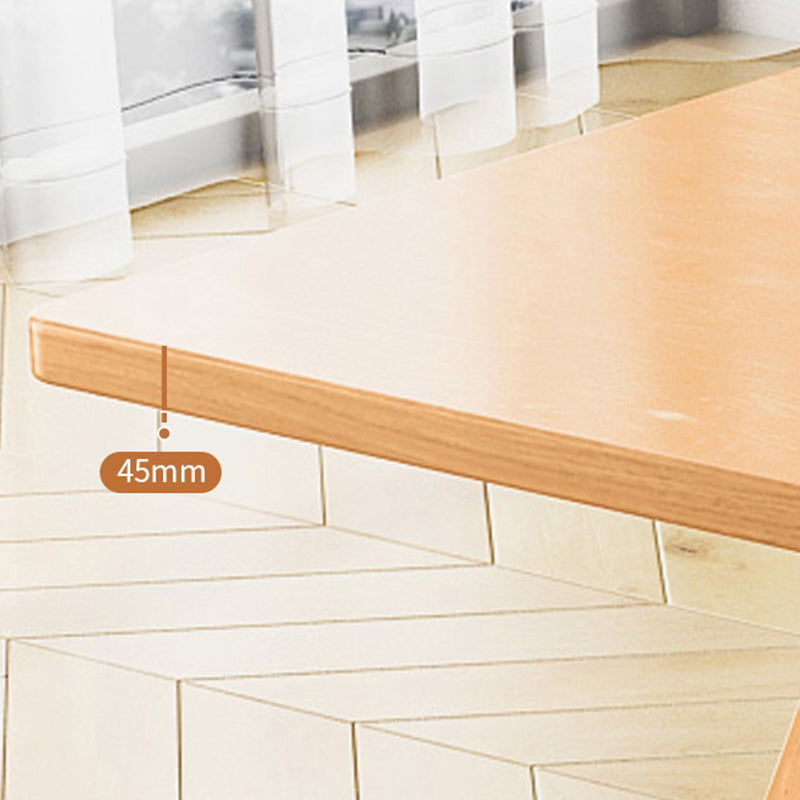 Solid Wood Dining Room Table 4 Legs Dining Table for Kitchen