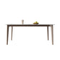 Mesa de comedor Mid-Century Mesa de comedor rectangular de piedra en blanco