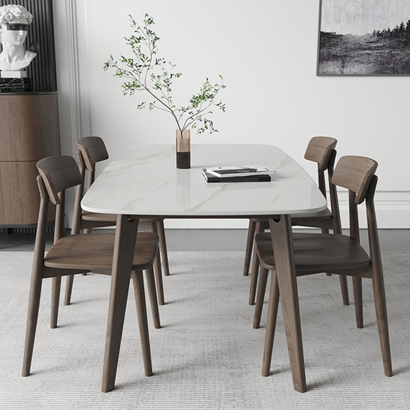 Modern Style Furniture Rectangle Stone Dining Room Table for Home