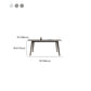 Modern Style Furniture Rectangle Stone Dining Room Table for Home