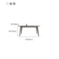 Modern Style Furniture Rectangle Stone Dining Room Table for Home