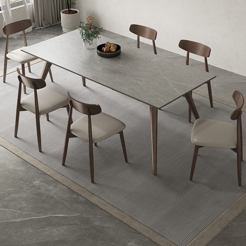 Moderne stijl meubels rechthoek stenen eetkamertafel voor keuken