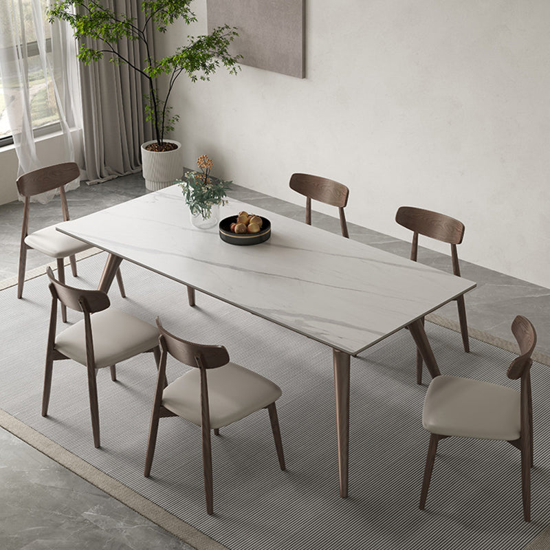 Moderne stijl meubels rechthoek stenen eetkamertafel voor keuken