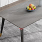 Glam Style Furniture Rectangle Stone Dining Room Table for Kitchen Clearhalo 'Dining Tables & Seating' 'Dining Tables' 'dining_table' 'furn' 'furn_dining_table' 'Furniture' 'Kitchen & Dining Furniture' 6796604