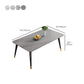 Glam Style Furniture Rectangle Stone Dining Room Table for Kitchen Clearhalo 'Dining Tables & Seating' 'Dining Tables' 'dining_table' 'furn' 'furn_dining_table' 'Furniture' 'Kitchen & Dining Furniture' 6796612