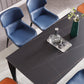Industrial Dining Table Rectangle Stone Dinette Table in Black Clearhalo 'Dining Tables & Seating' 'Dining Tables' 'dining_table' 'furn' 'furn_dining_table' 'Furniture' 'Kitchen & Dining Furniture' 6796662