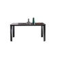 Industrial Dining Table Rectangle Stone Dinette Table in Black Clearhalo 'Dining Tables & Seating' 'Dining Tables' 'dining_table' 'furn' 'furn_dining_table' 'Furniture' 'Kitchen & Dining Furniture' 6796663