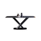 Simplicity Style Furniture Rectangle Stone Dining Room Table for Kitchen