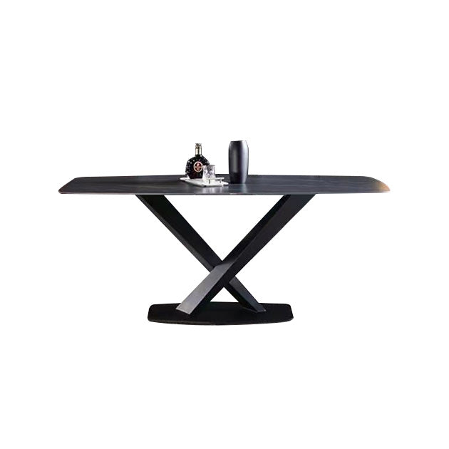 Simplicity Style Furniture Rectangle Stone Dining Room Table for Kitchen