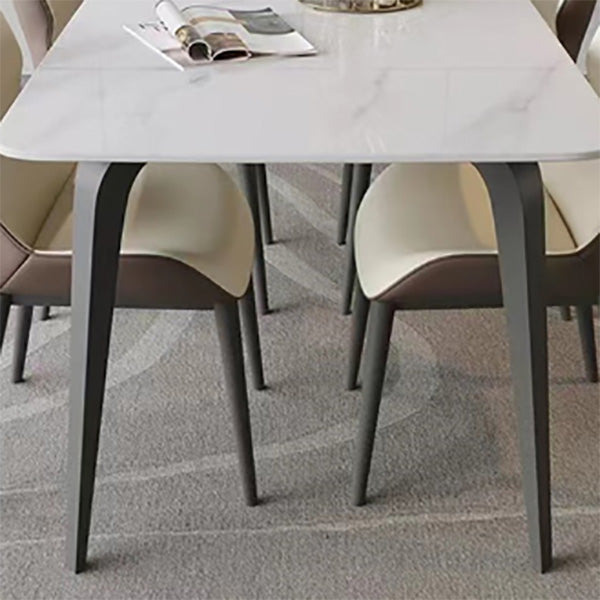 Eenvoud Stijl Meubels Rechthoek Stenen Eetkamertafel voor thuis