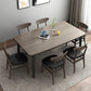 Simplicity Style Furniture Rectangle Solid Wood Dining Room Table in Brown