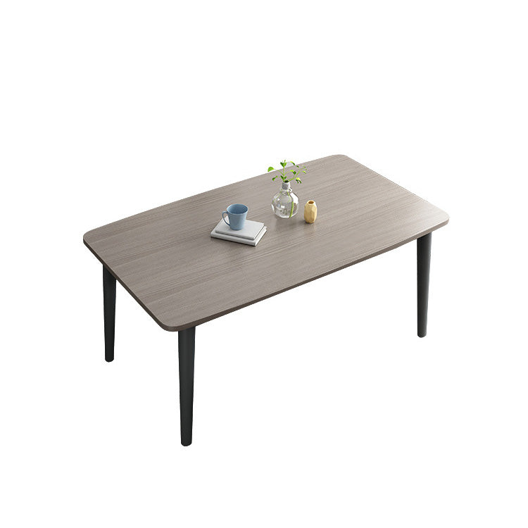 Simplicity Style Furniture Rectangle Solid Wood Dining Room Table in Brown