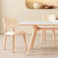 Simplicity Dinette Table Rectangle Stone Dining Room Table in White