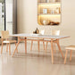 Simplicity Dinette Table Rectangle Stone Dining Room Table in White
